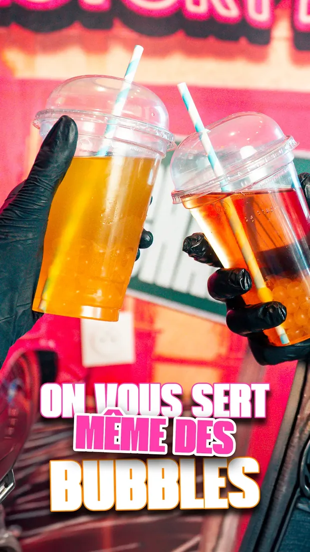 Crousty Factory — Bubble tea, réalisation IKONIQ