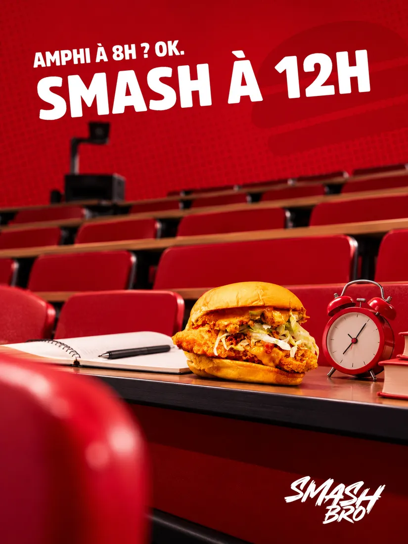 Smash Bro — Amphi à 8h, réalisation IKONIQ